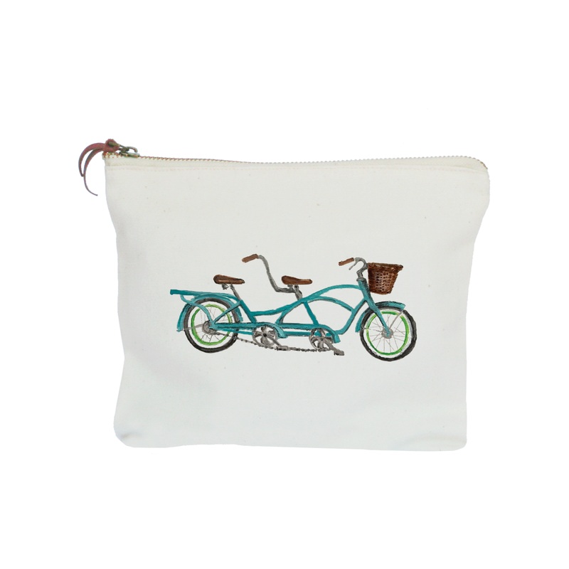 tandem bike zipper pouch