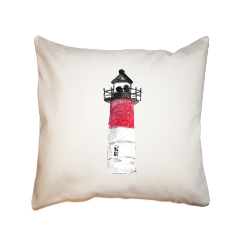 wellfleet lighthouse square pillow