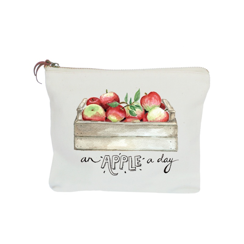 apple zipper pouch