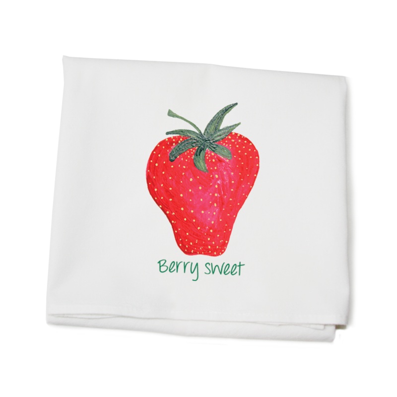 berry sweet flour sack towel