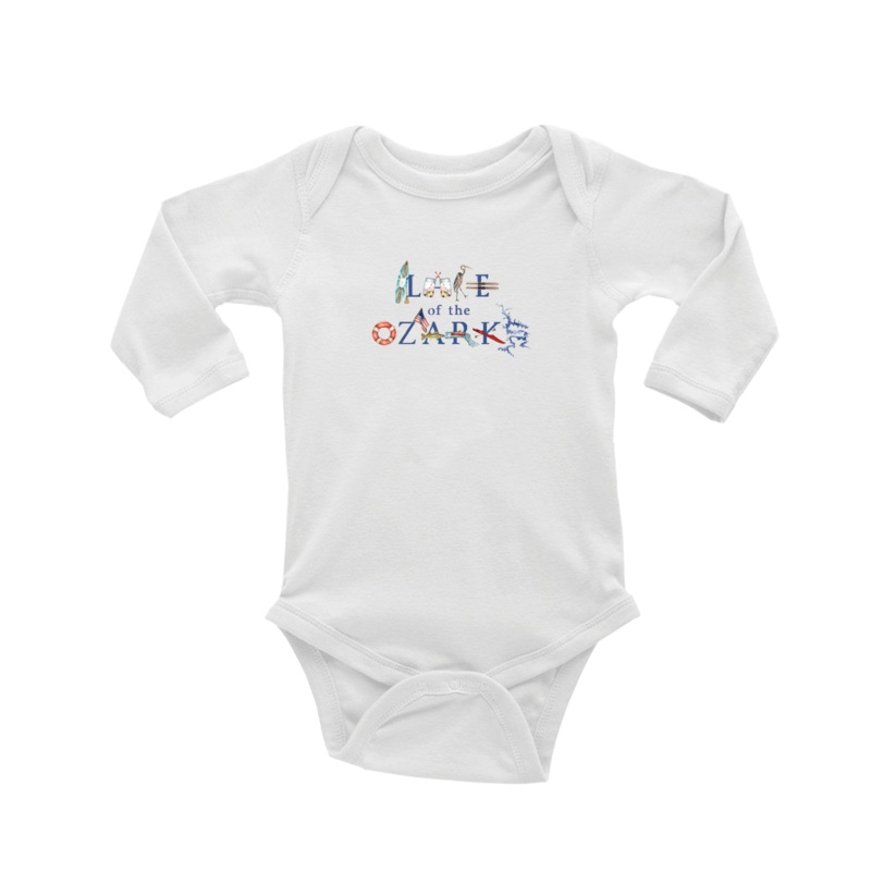 Lake of the Ozarks baby snap up long sleeve