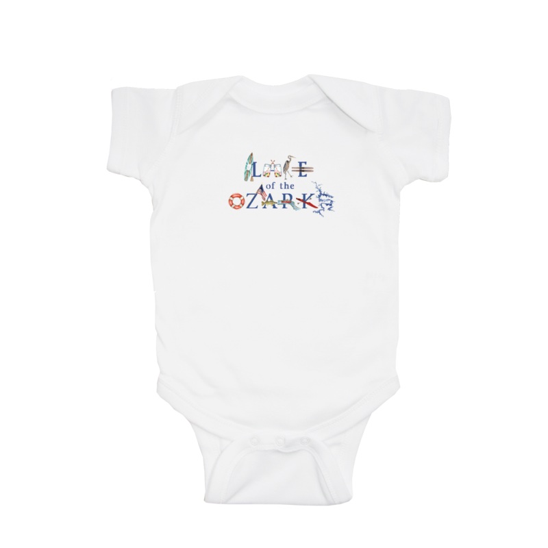 Lake of the Ozarks baby snap up short sleeve