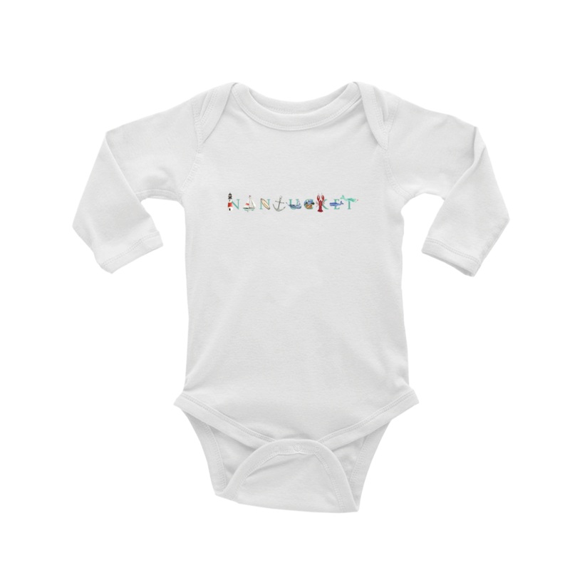 Nantucket baby snap up long sleeve