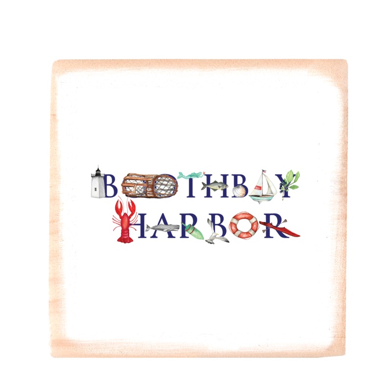 boothbay harbor square wood block
