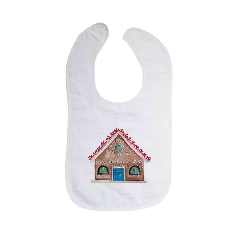 gingerbread house bib