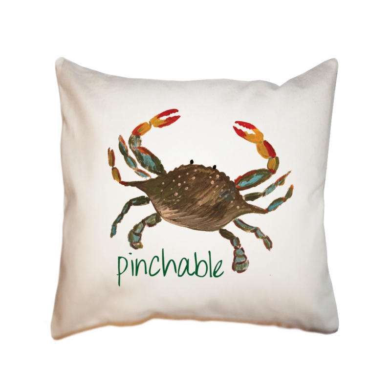 pinchable brown square pillow