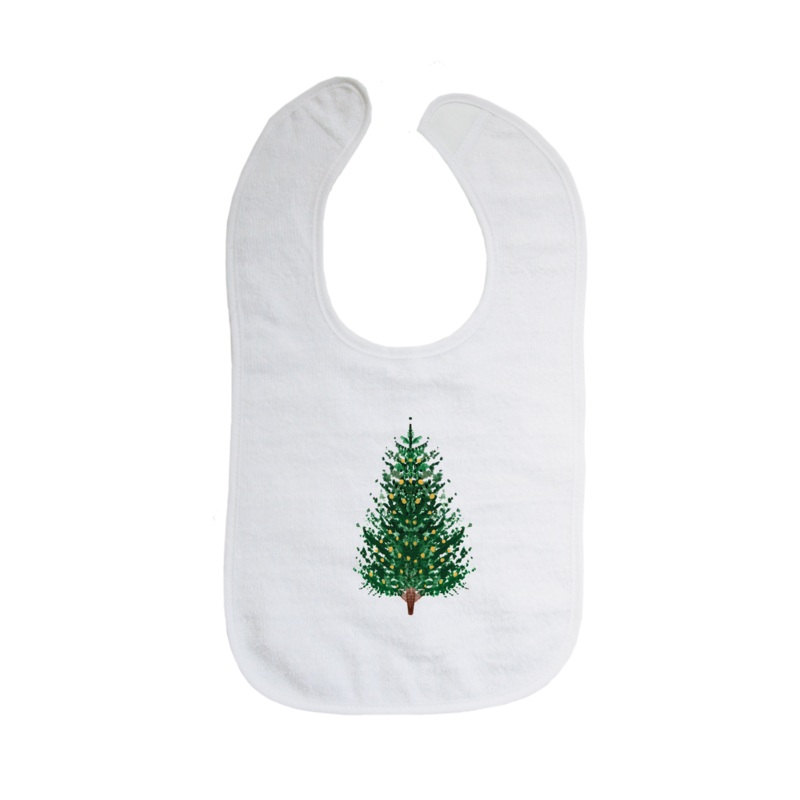 tree + white lights bib