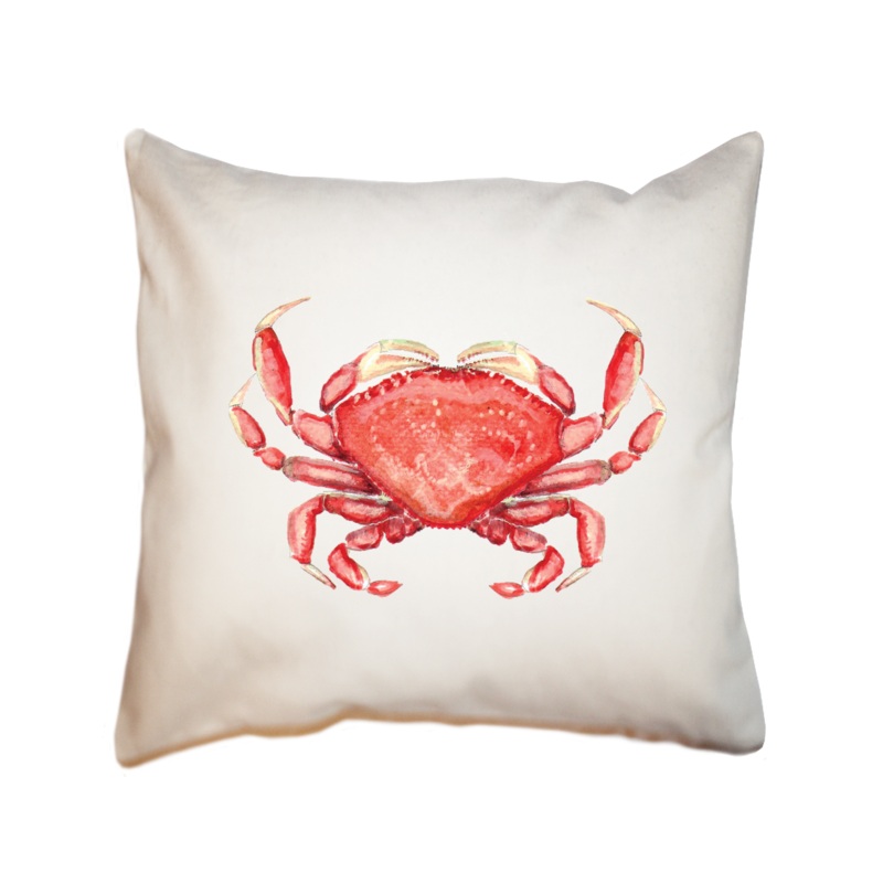 dungeness crab square pillow