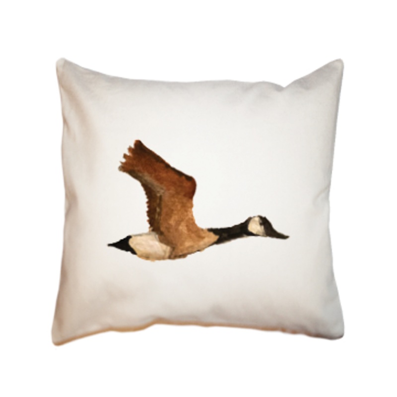 goose in flight square pillow