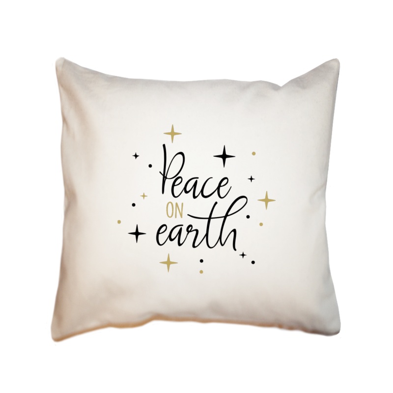 peace on earth square pillow