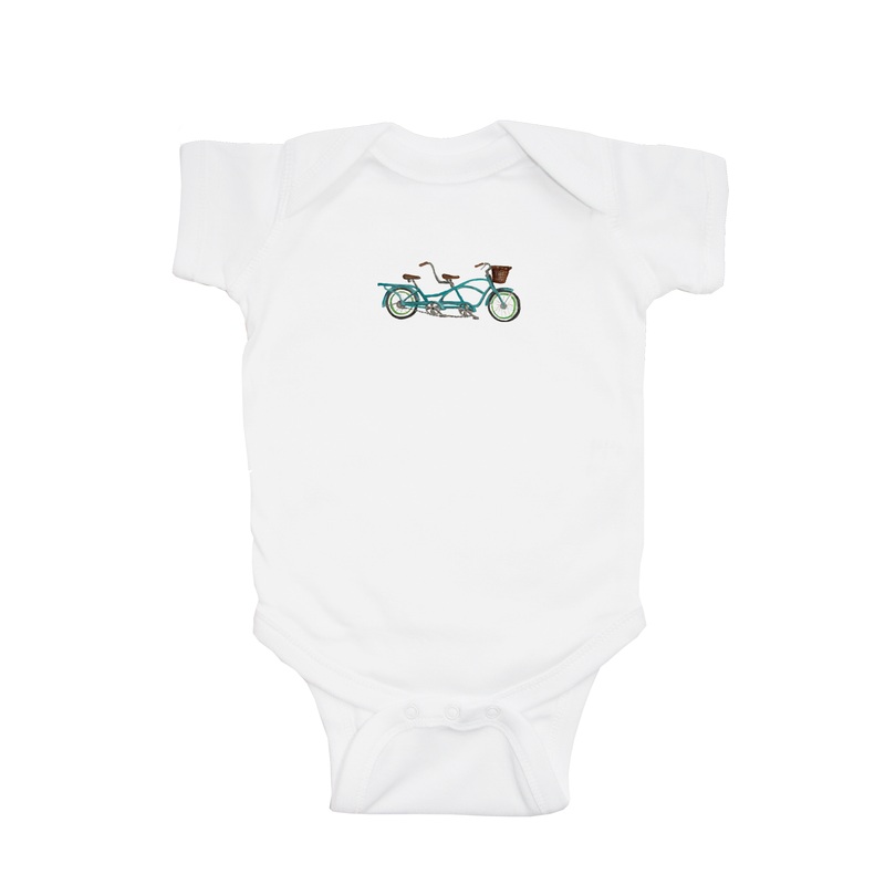 tandem bike baby snap up short sleeve