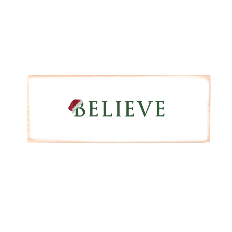 believe rectangle wood block