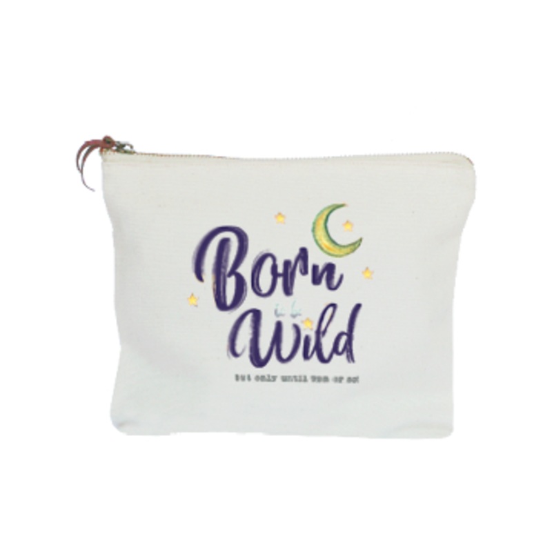 born to be wild zipper pouch