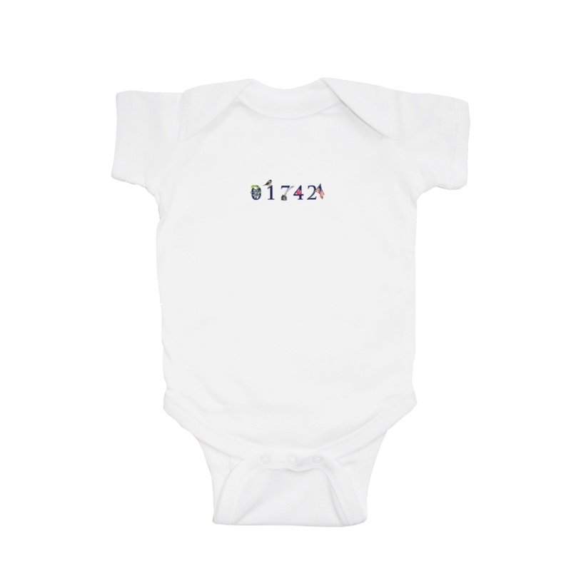 Concord Zip Code baby snap up short sleeve