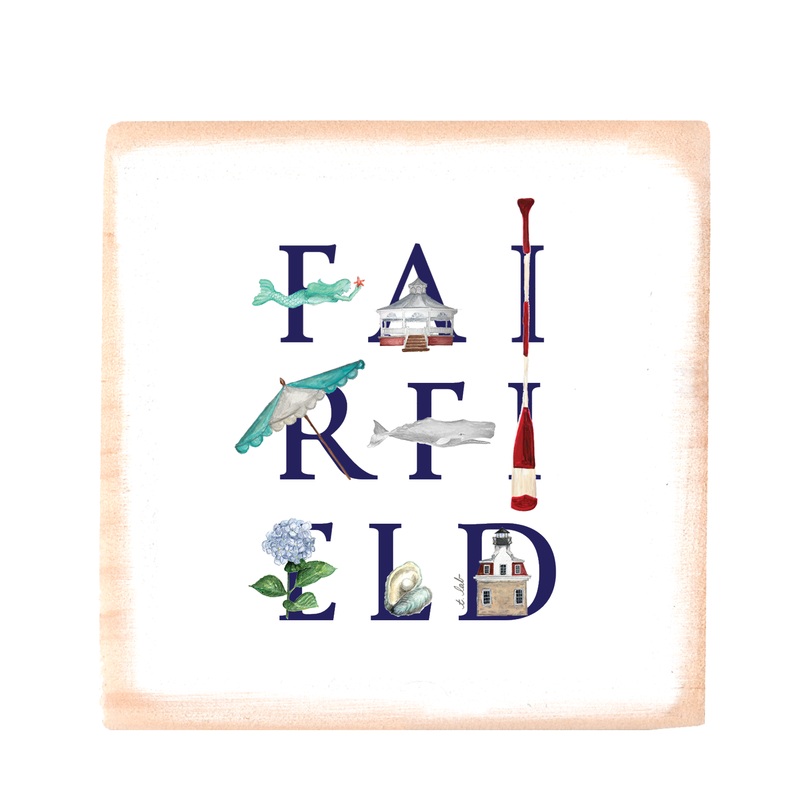 fairfield stacked wood block