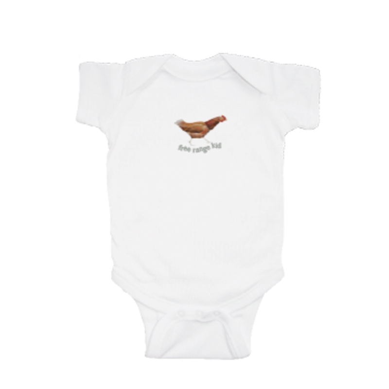 free range kid baby snap up short sleeve