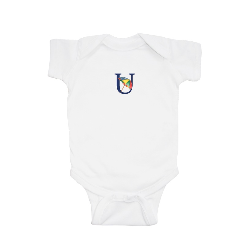 nautical alphabet – U baby snap up short sleeve