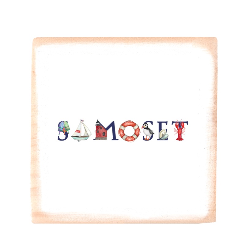 samoset square wood block