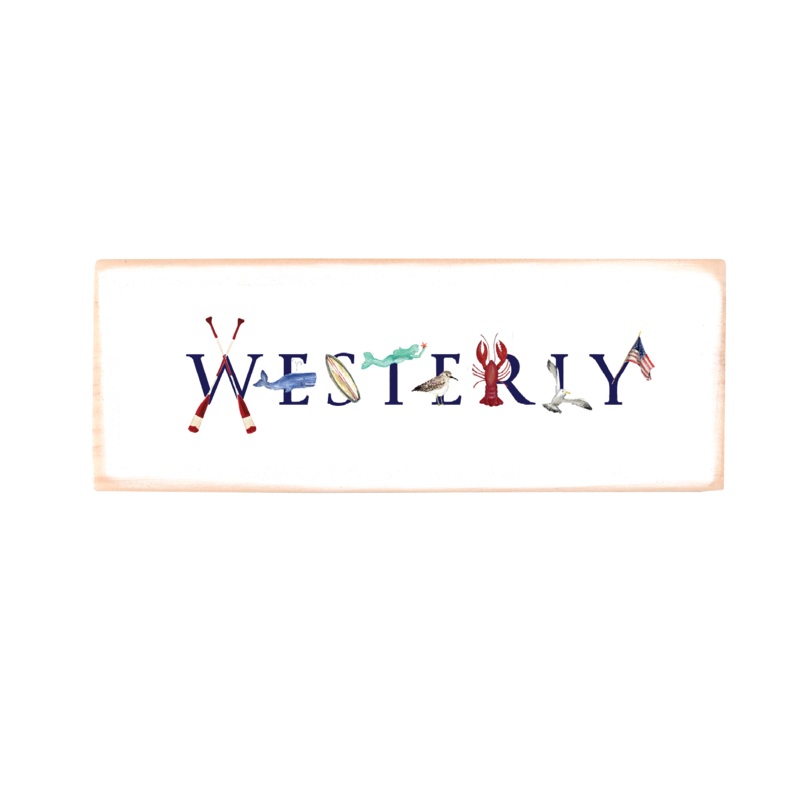 Westerly rectangle wood block