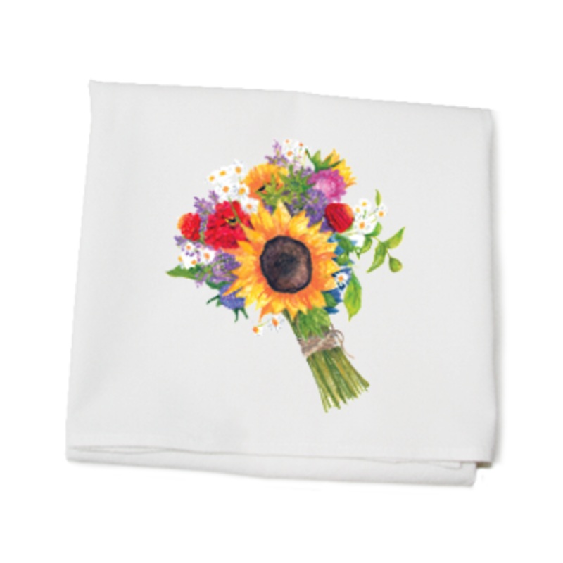 wildflowers flour sack towel