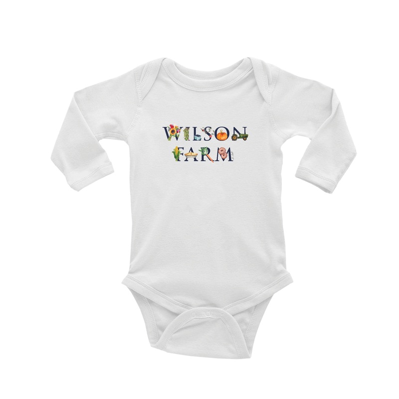 wilson farm baby snap up long sleeve