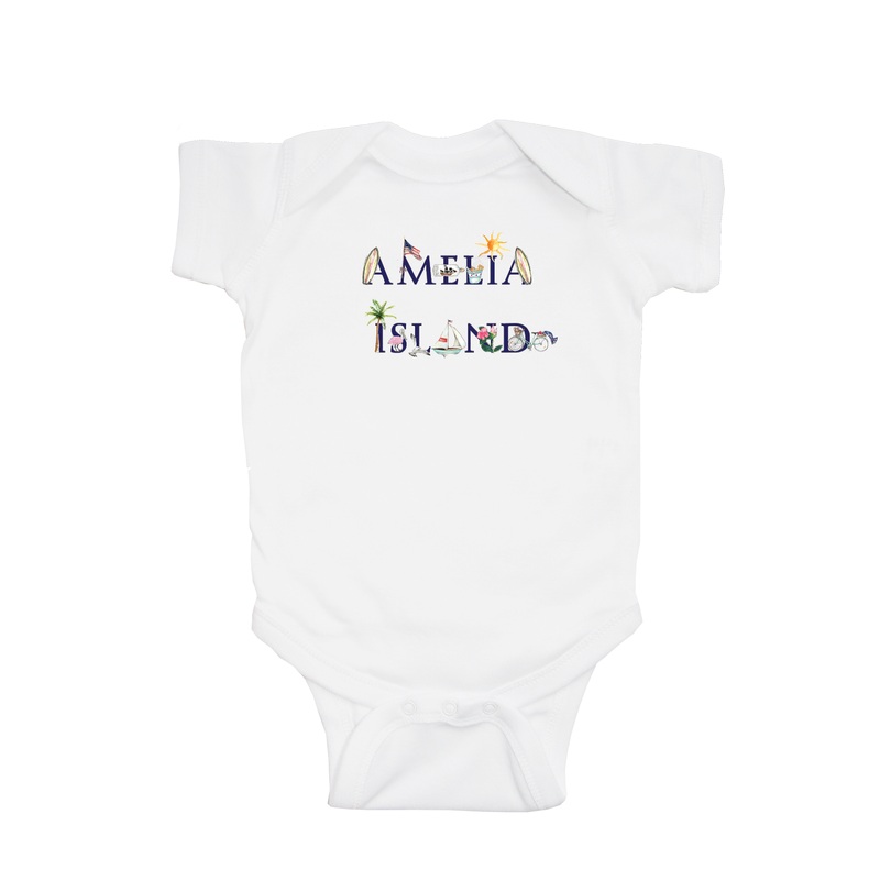 amelia island baby snap up short sleeve