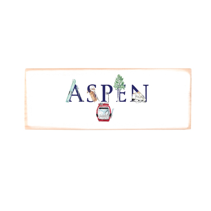 aspen rectangle wood block