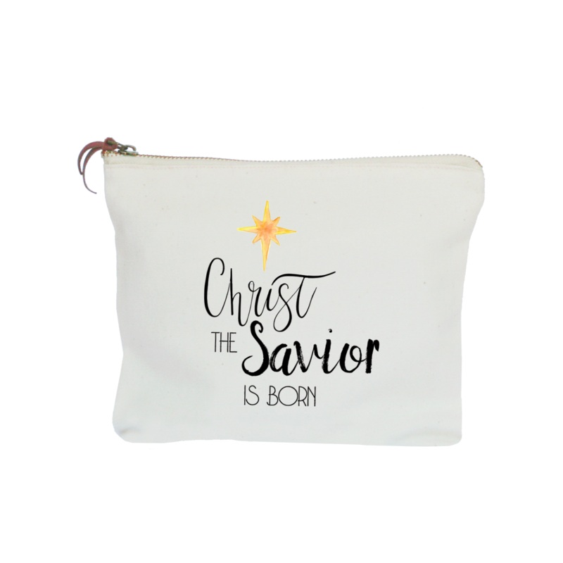 christ is born zipper pouch