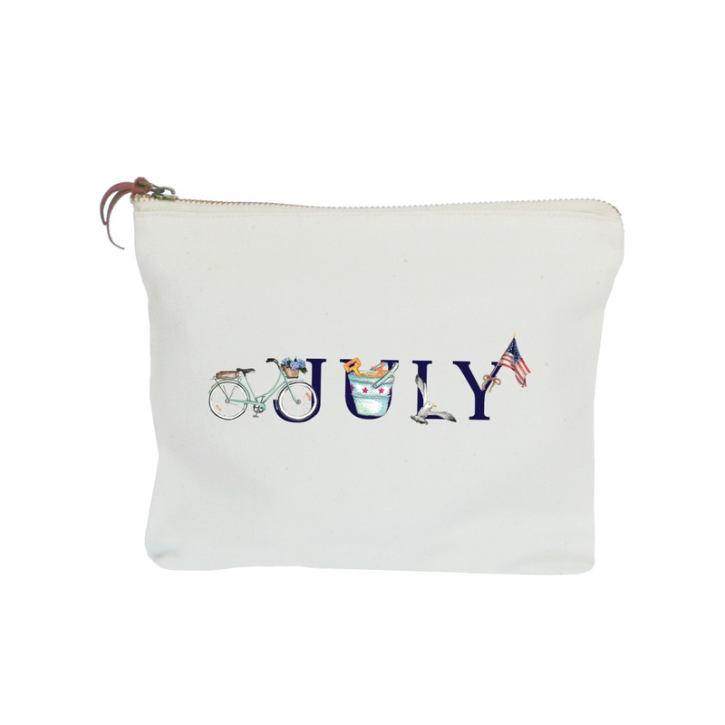 july illu-stated zipper pouch