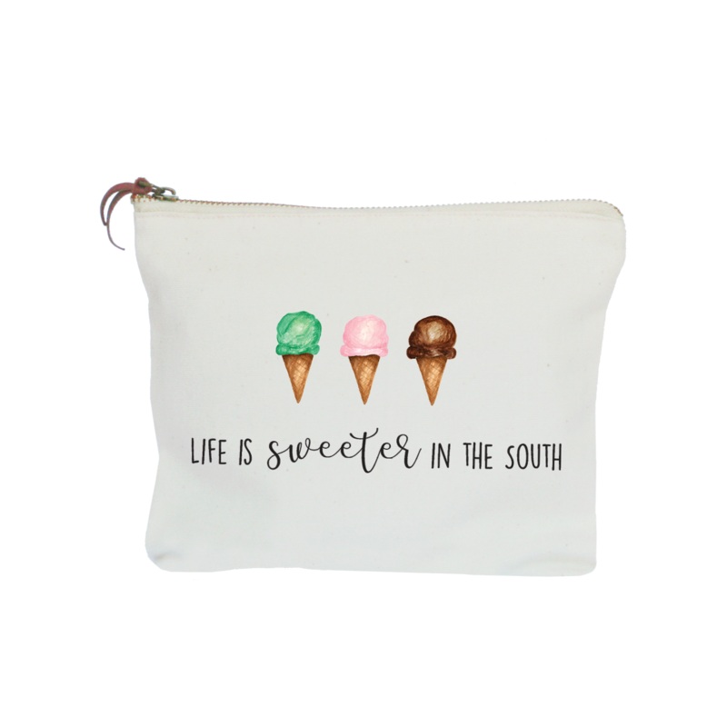 life is sweetest zipper pouch