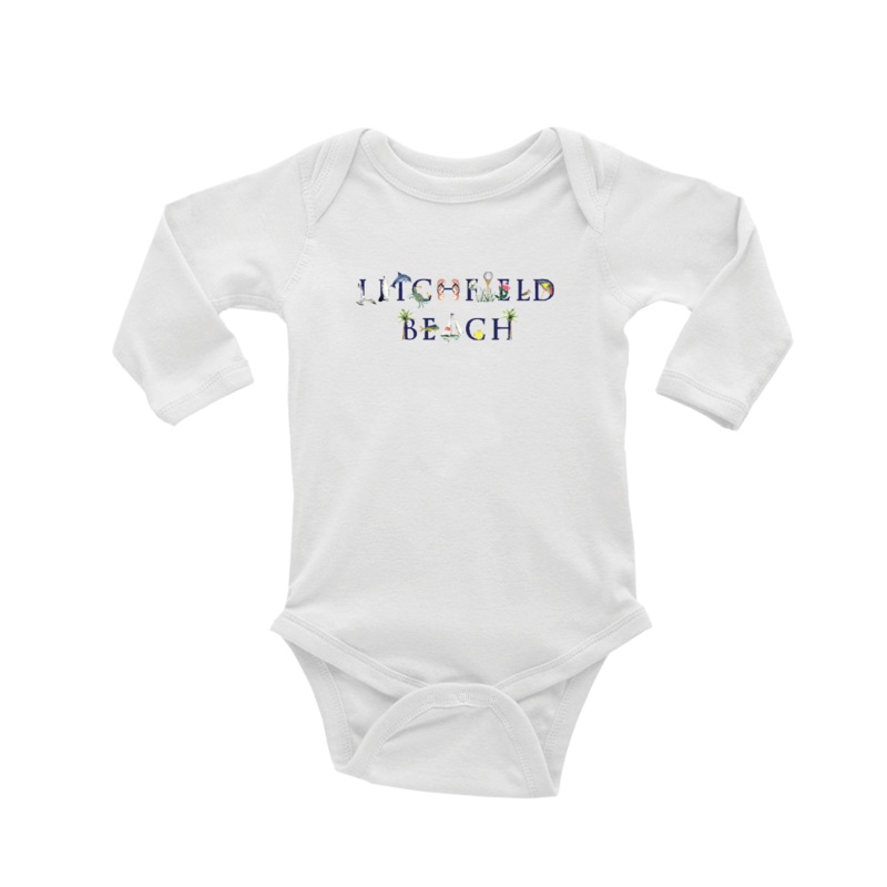litchfield beach baby snap up long sleeve