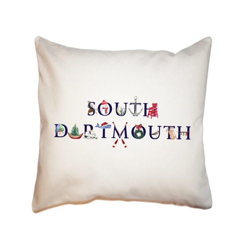 south dartmouth winter square pillow