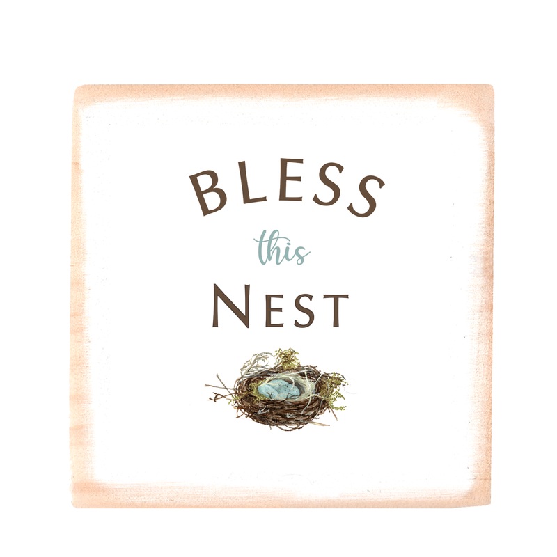 bless this nest square block