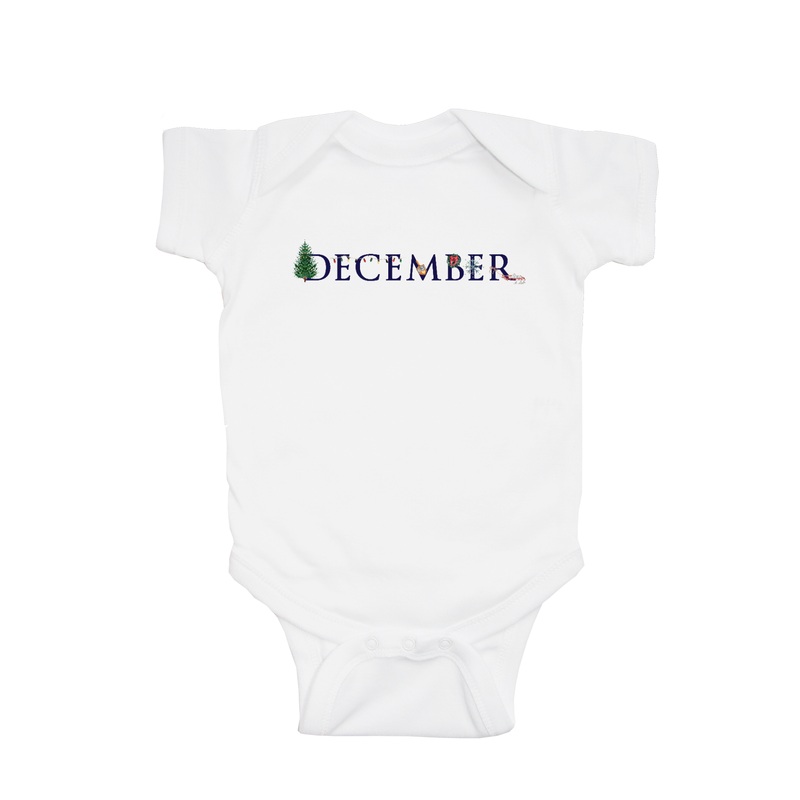 december baby snap up short sleeve