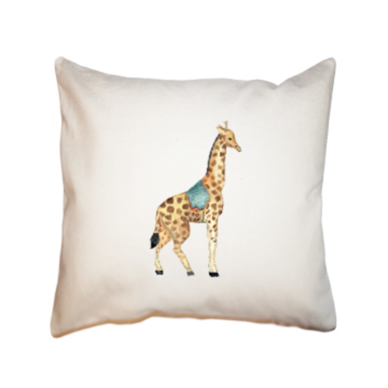 giraffe square pillow