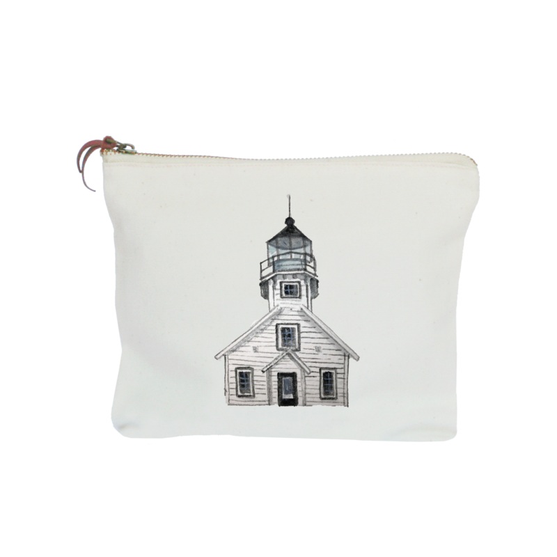 old mission lighthouse zipper pouch