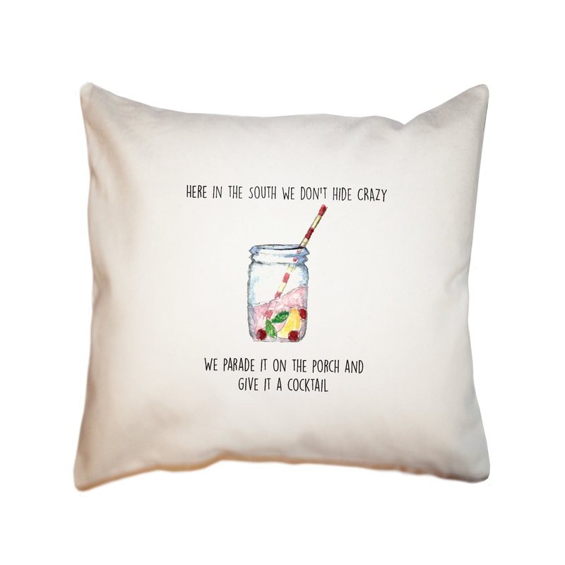 porch cocktail square pillow