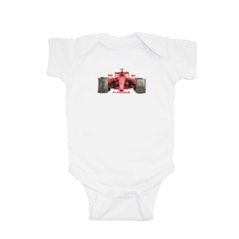race car baby snap up short sleeve