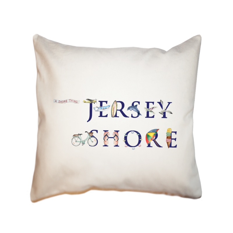 jersey shore square pillow