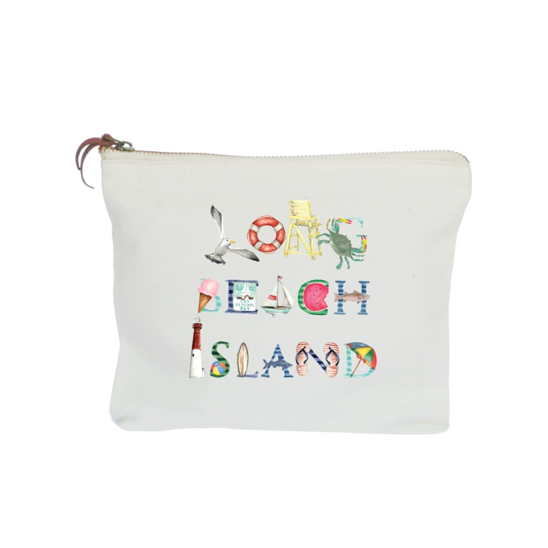 Long Beach Island zipper pouch