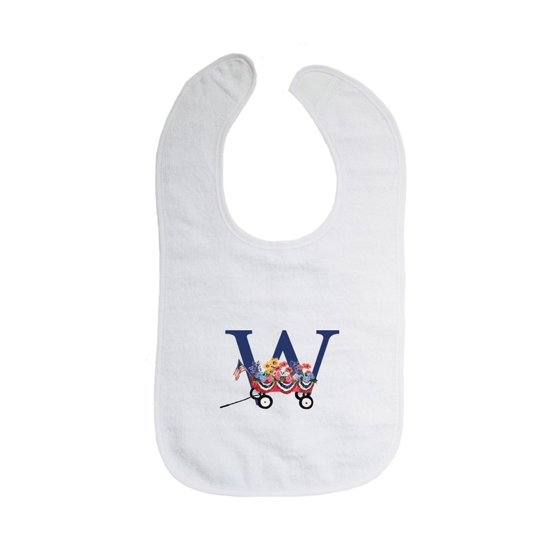 nautical alphabet – W bib