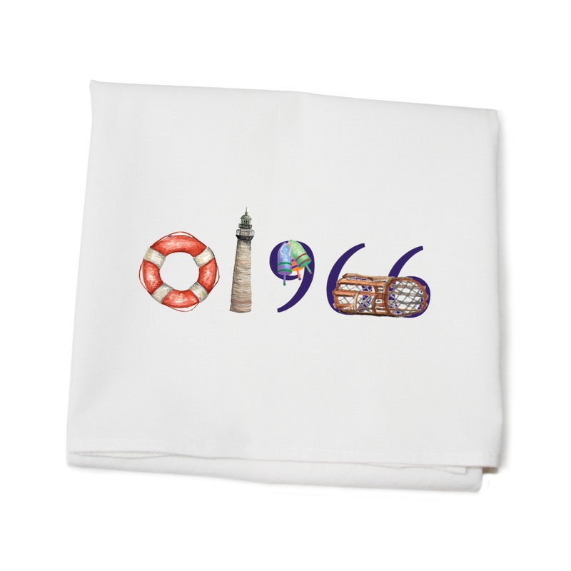 rockport zip code 01966 flour sack towel