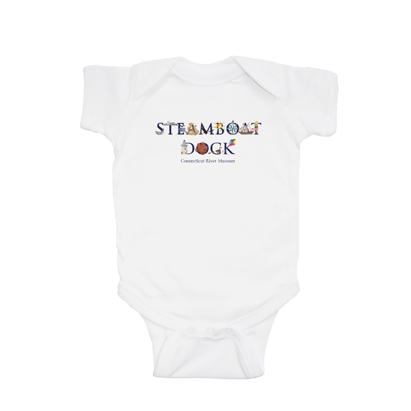 steamboat dock ct river musuem baby snap up short sleeve