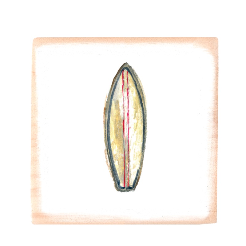 surfboard square wood block