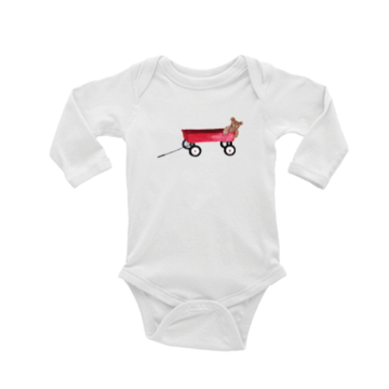 wagon baby snap up long sleeve