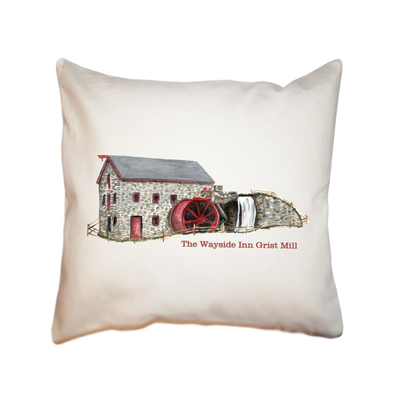 wayside inn grist mill square pillow