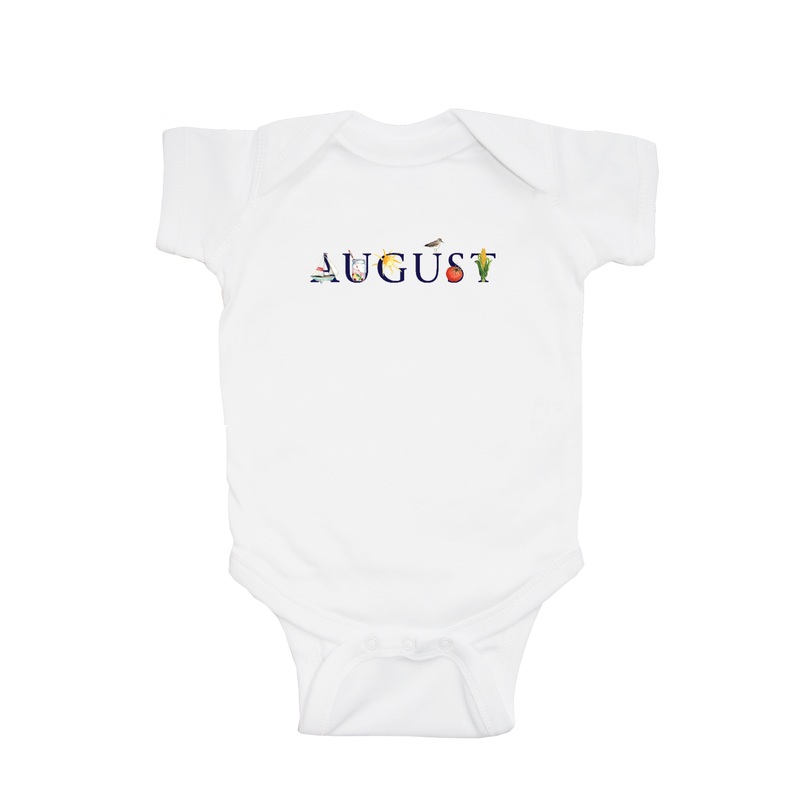 august baby snap up short sleeve