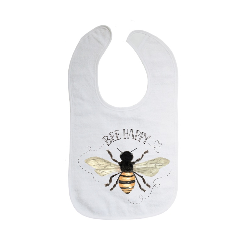 bee happy bib