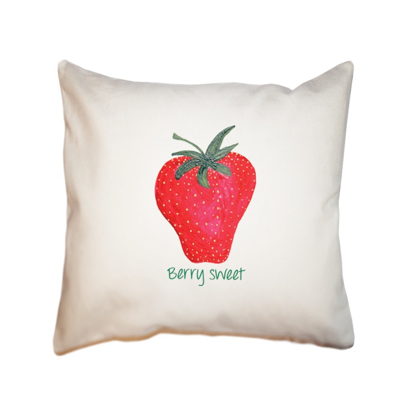 berry sweet square pillow