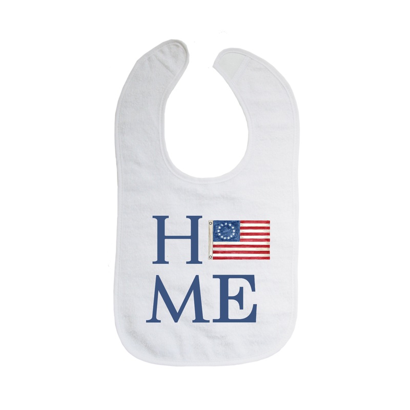 home american flag bib